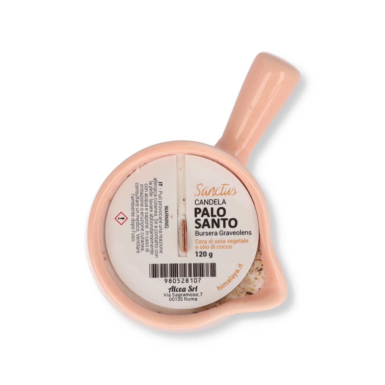 CANDELA NATURALE PALO SANTO ARANCIONE 120ML SANCTUS