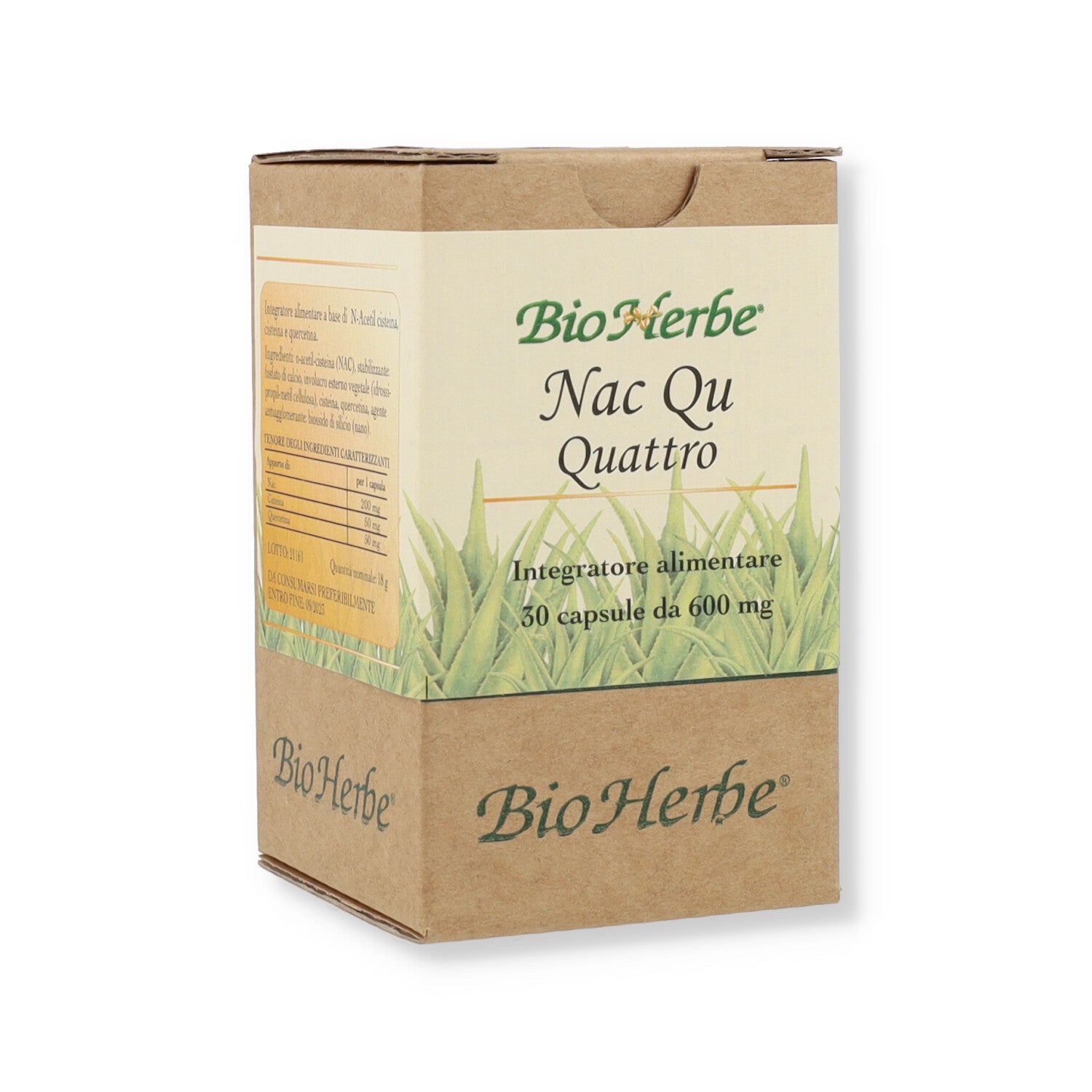 NAC QU QUATTRO 30CPS 600MG BIO HERBE                                            #INT#