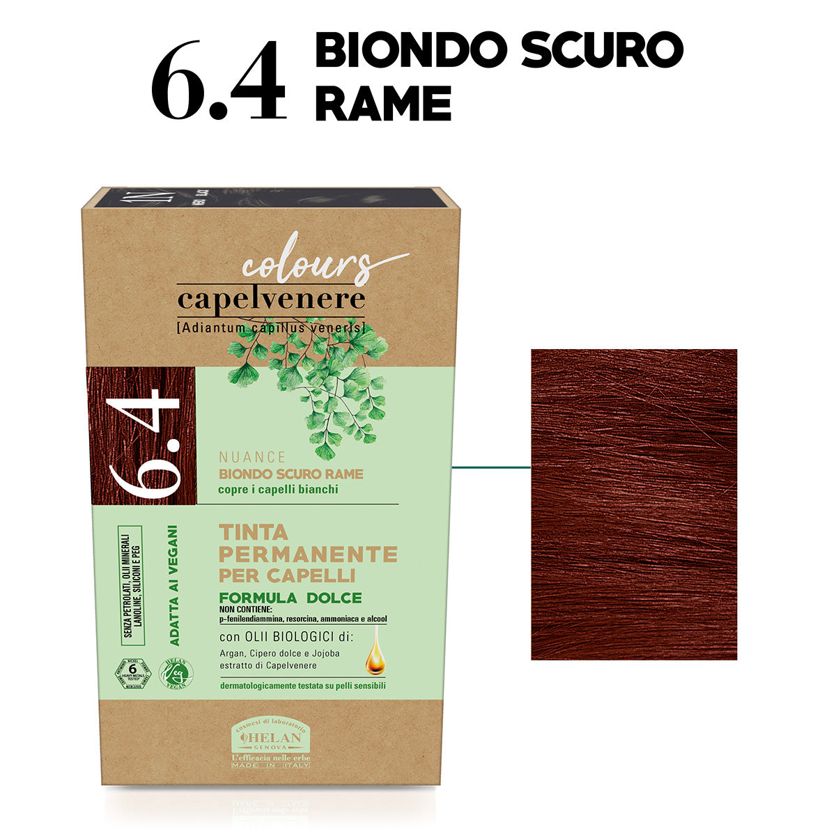 CAPELVENERE TINTA CAPELLI 6.4 BIONDO SCURO RAME