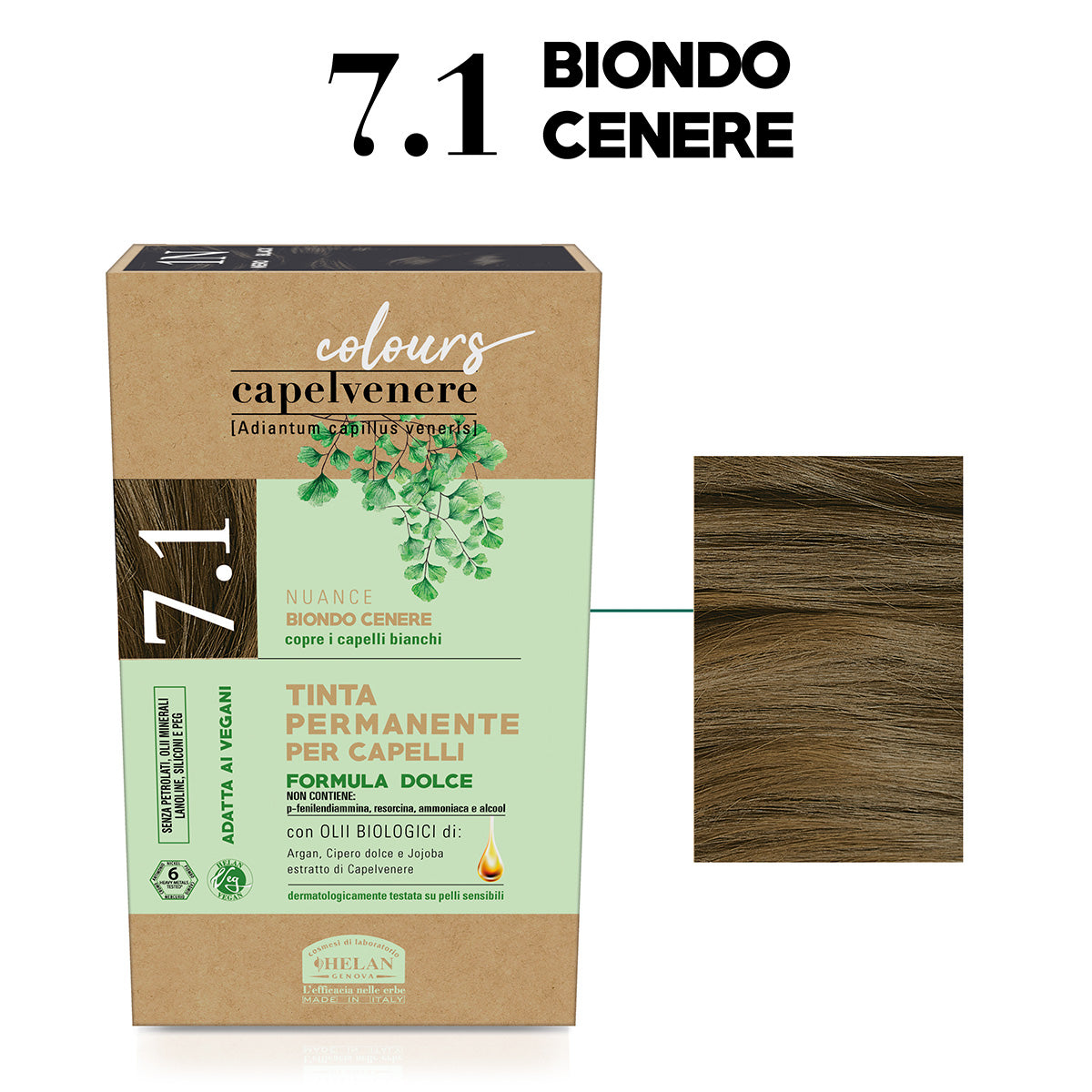 CAPELVENERE TINTA CAPELLI 7.1 BIONDO CENERE