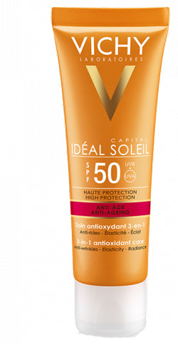 VICHY IDEAL SOLEIL CREMA VISO ANTI ETA' SPF50