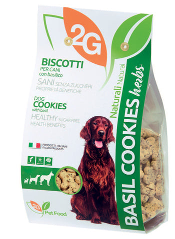 2G PET FOOD BASIL COOKIES - 350 G