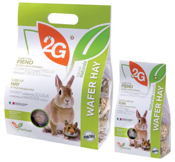 2G PET FOOD WAFER HAY - 350 G