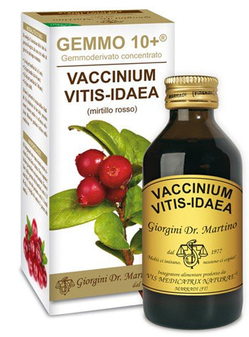 MIRTILLO ROSSO LIQUIDO ANALCOLICO GEMMO10+ 100ML
