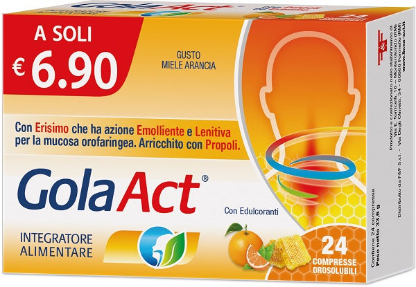 GOLA ACT MIELE ARANCIA 24 COMPRESSE