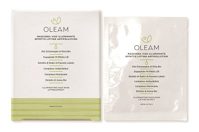 OLEAM MASCHERA VISO ILLUMINANTE EFFETTO LIGTING 6PZ