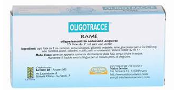OLIGOTRACCE RAME 20 FIALE 2ML