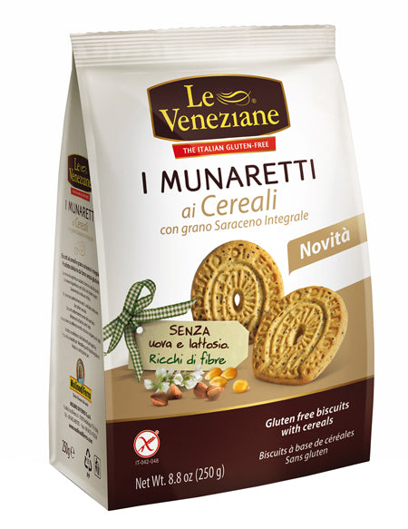 LE VENEZIANE BISCOTTI CEREALI E  GRANO SARACENO 250GR