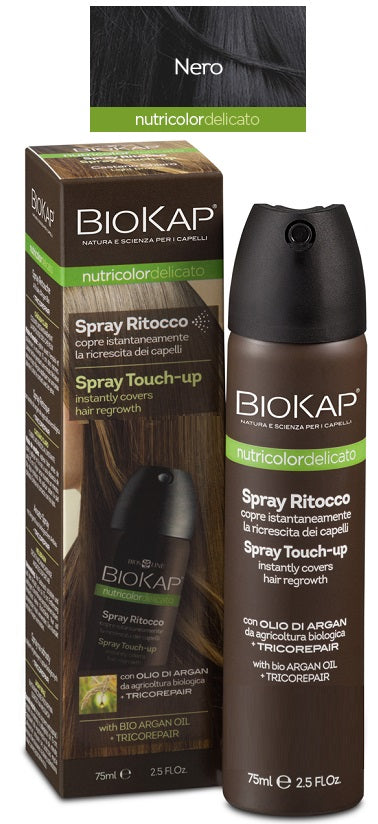 BIOKAP NUTRICOLOR DELICATO SPRAY RITOCCO NERO 75ML