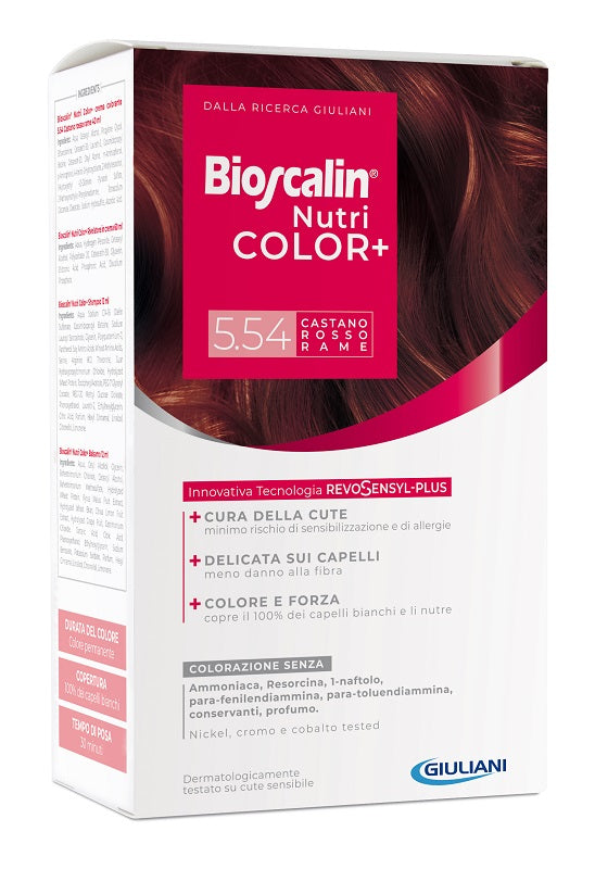 BIOSCALIN NUTRICOLOR PLUS 5.54 CASTANO ROSSO RAME