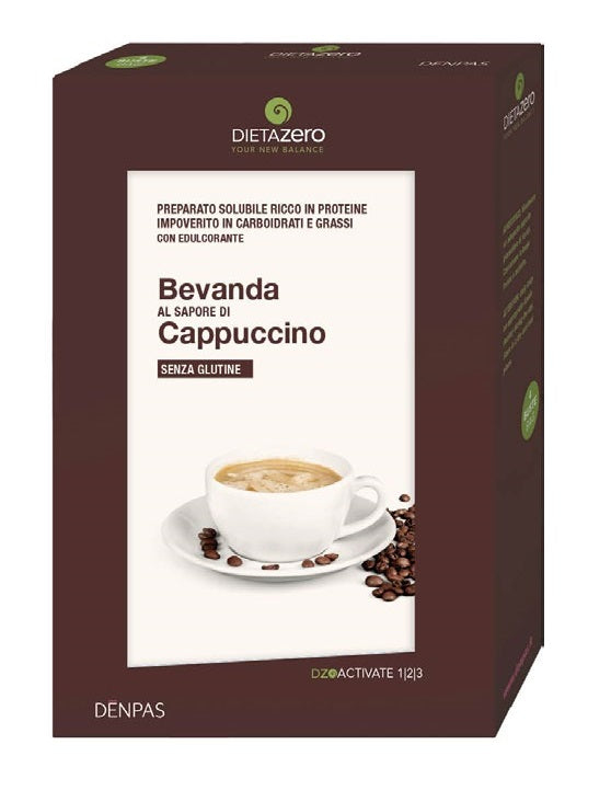 DIETA ZERO | BEVANDA SAPORE CAPPUCCINO SENZA GLUTINE 4BUSTEX25GR