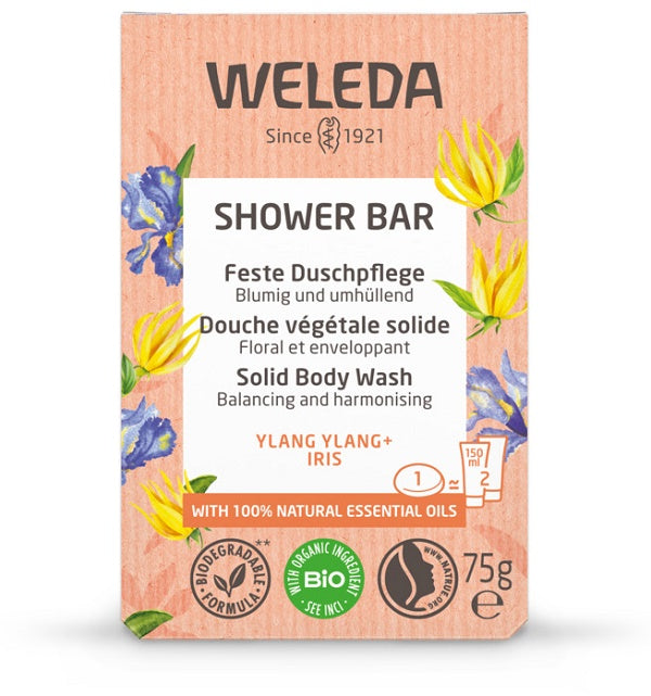 BAGNO DOCCIA SOLIDO YLANG + IRIS CON OLI ESSENZIALI 75G
