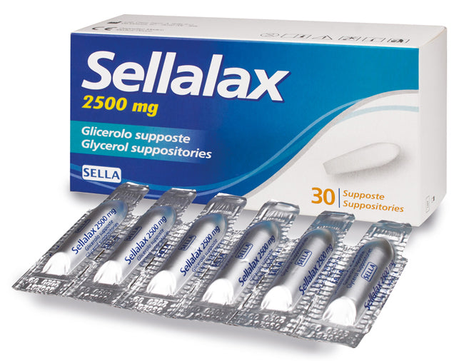 SELLALAX 2500MG SUPP GLIC 30 PZ