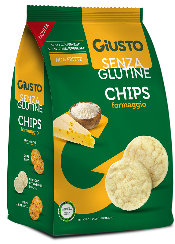 GIUSTO CHIPS FORMAGGIO SENZA GLUTINE 40G