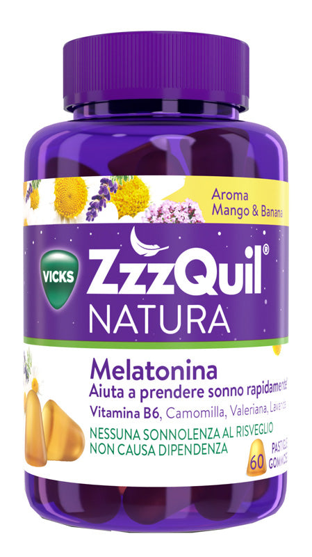 ZZZQUIL NATURA MANGO&BANANA 60PAST GOMMOSE