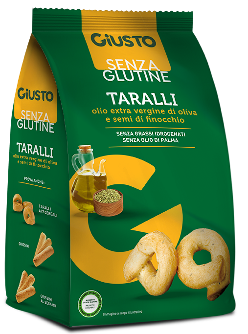 GIUSTO TARALLI SENZA GLUTINE CON SEMI DI FINOCCHIO 175G