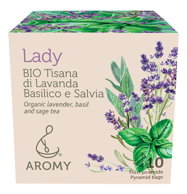 AROMY TISANA BIO LADY | LAVANDA, BASILICO E SALVIA 10FILTRI 9,5GR