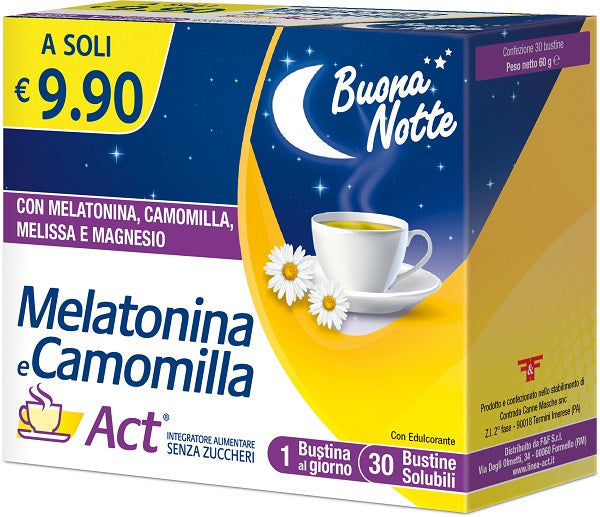 MELATONINA ACT+ CAMOMILLA 30 BUSTINE