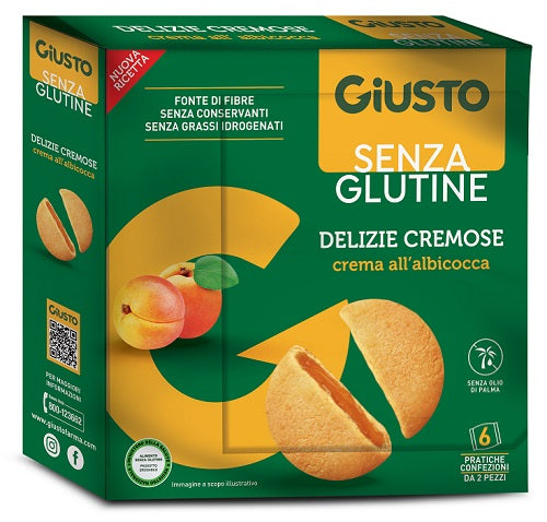GIUSTO DELIZIE CREMOSE ALBICOCCA 180G