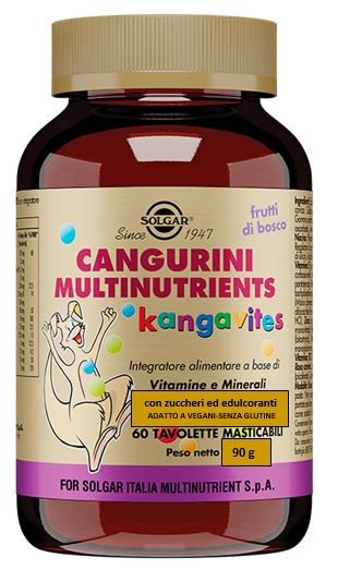 CANGURINI MULTINUTRIENTS FRUTTI BOSCO 60 TAVOLETTE