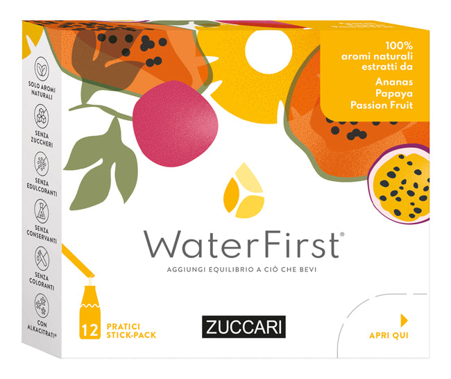 WATERFIRST ANANAS PAPAYA E PASSION FRUIT 12 STICK PACK X 1,5G