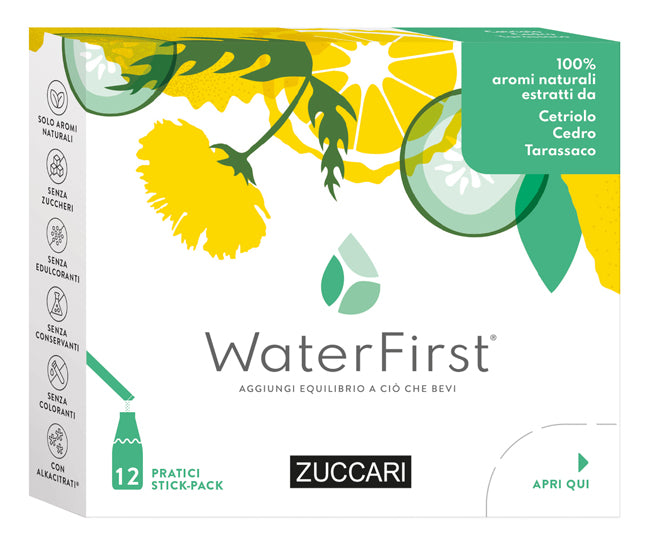 WATERFIRST CETRIOLO CEDRO E TARASSACO 12 STICK PACK X 1,5G