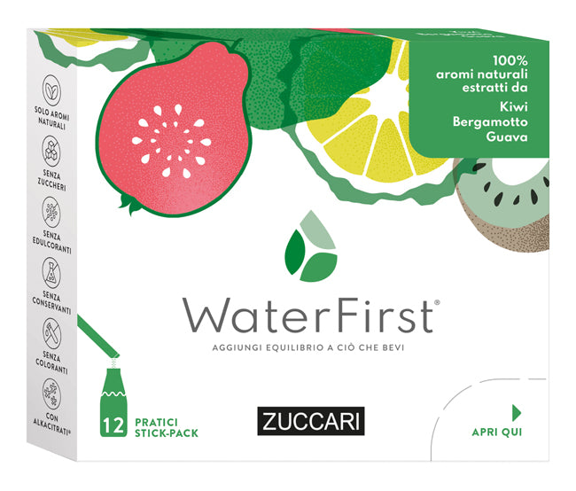 WATERFIRST KIWI BERGAMOTTO E GUAVA 12 STICK PACK X 1,5G