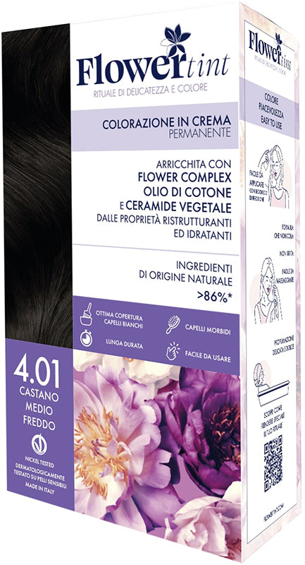 FLOWERTINT COLORAZIONE CASTANO MEDIO FREDDO 4,01