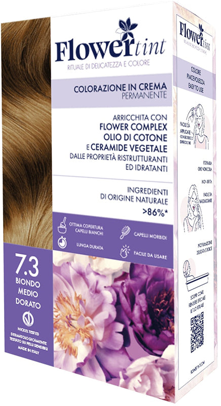 FLOWERTINT COLORAZIONE BIONDO MEDIO DORATO 7,3