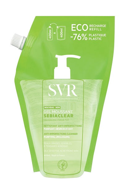SEBIACLEAR GEL MOUSSANT RICARICA 400ML