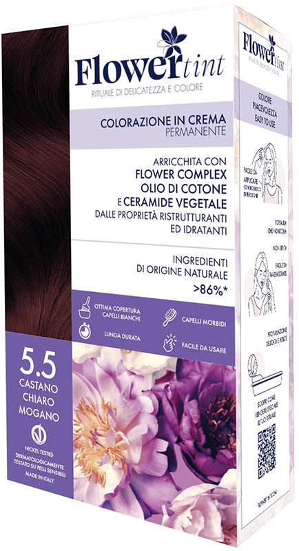 FLOWERTINT COLORAZIONE CASTANO MOGANO CHIARO 5,5