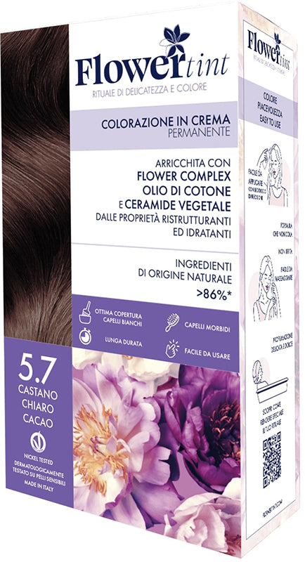 FLOWERTINT COLORAZIONE CASTANO CHIARO CACAO 5,7