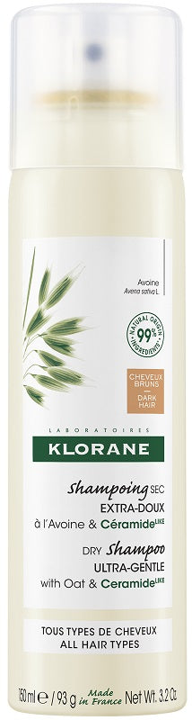 KLORANE SHAMPOO SECCO AL LATTE D'AVENA CAPELL SCURI 150ML