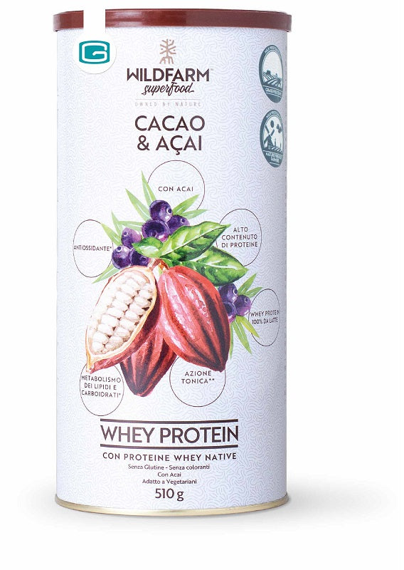 WILDFARM WHEY PROTEIN CACAO &ACAI 510G