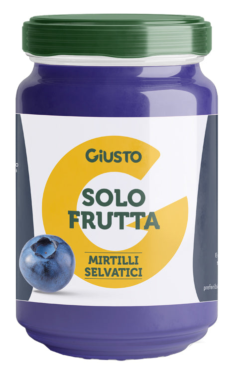 GIUSTO SOLO FRUTTA CONFETTURA MIRTILLI SELVATICI 220G