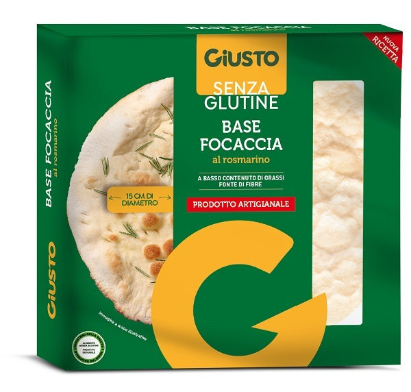 GIUSTO FOCACCIA BASE SENZA GLUTINE AL ROSMARINO 130G