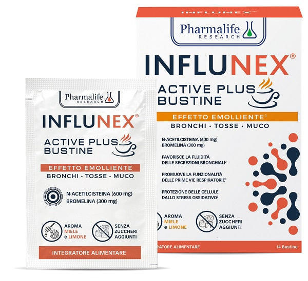 INFLUNEX ACTIVE PLUS - EFFETTO EMOLIENTE 14BUST