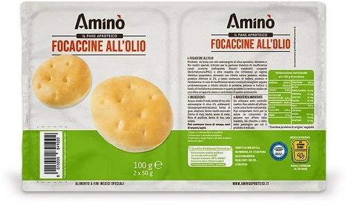 AMINO FOCACCINE ALL'OLIO APROTEICHE 100G
