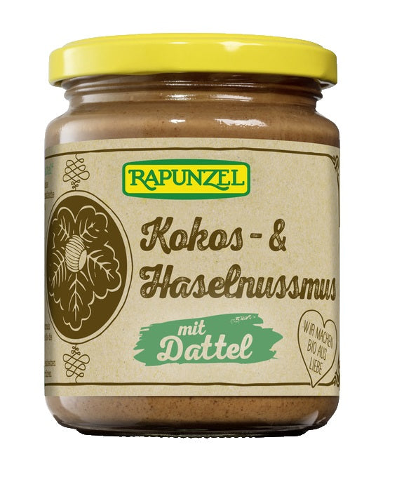 RAPUNZEL CREMA DI COCCO E NOCCIOLE CON DATTERI 250GR