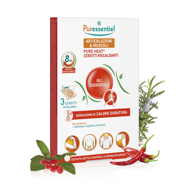 PURESSENTIEL CEROTTI RISCALDALDANTI ARTICOLAZIONE E MUSCOLI