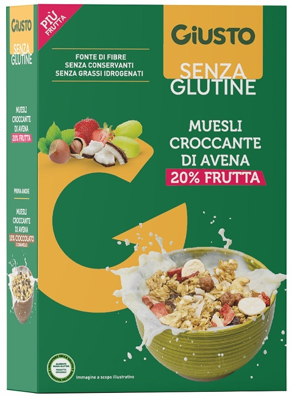 GIUSTO MUESLI AVENA E FRUTTA SENZA GLUTINE 275G