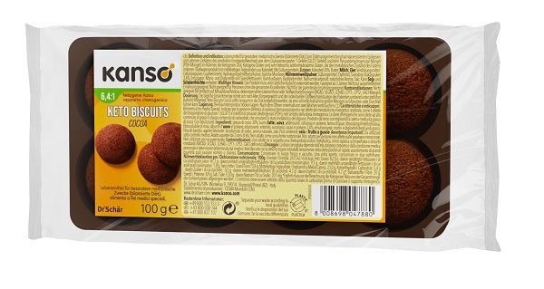 KANSO KETO BISCUITS COCOA 100G