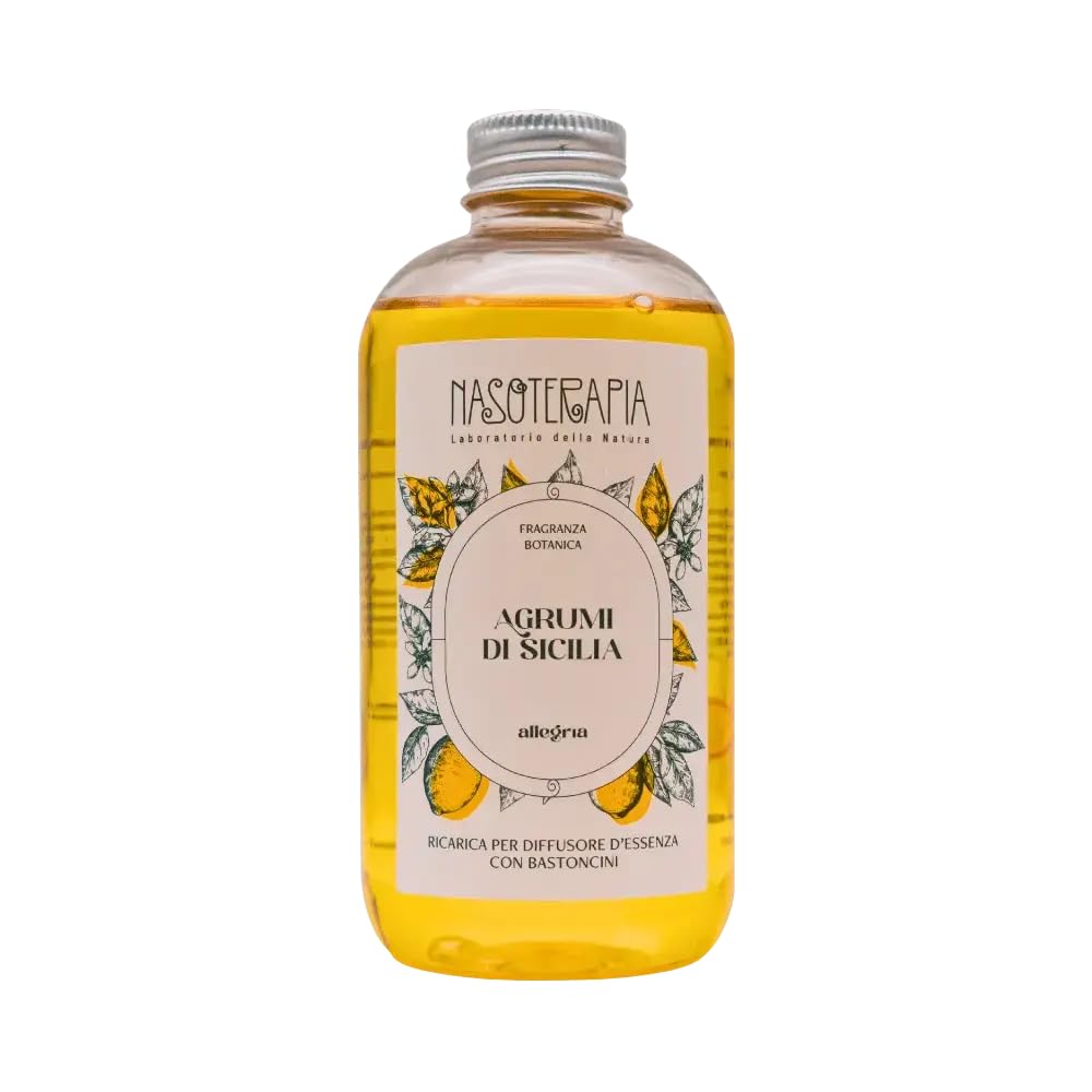 RICARICA DIFFUSORE BASTONCINI 250 ML AGRUMI SICILIA nasoterapia