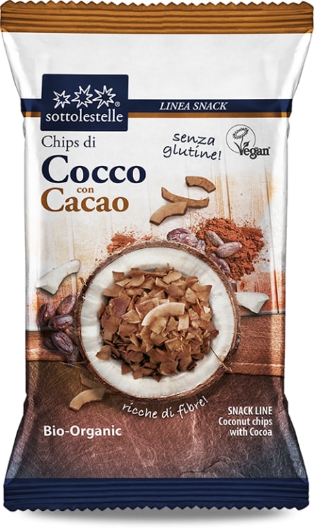 CHIPS DI COCCO CON CACAO 30G