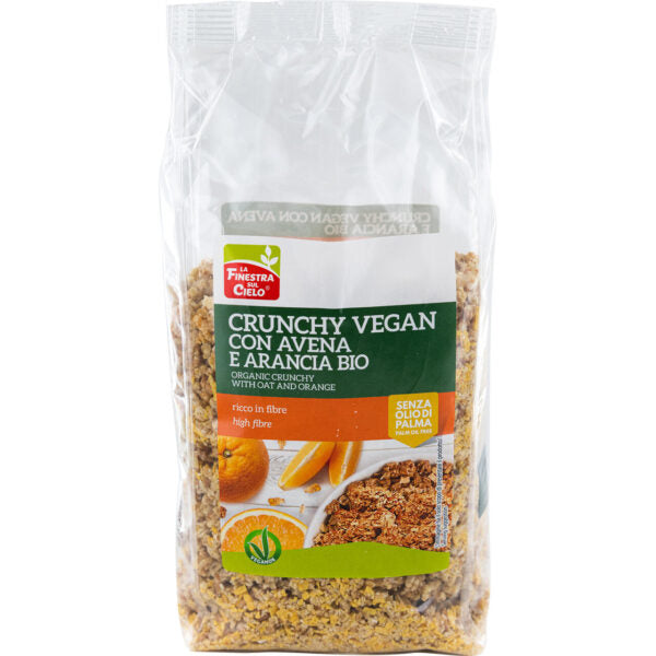 CRUNCHY VEGAN CON AVENA E ARANCIA
