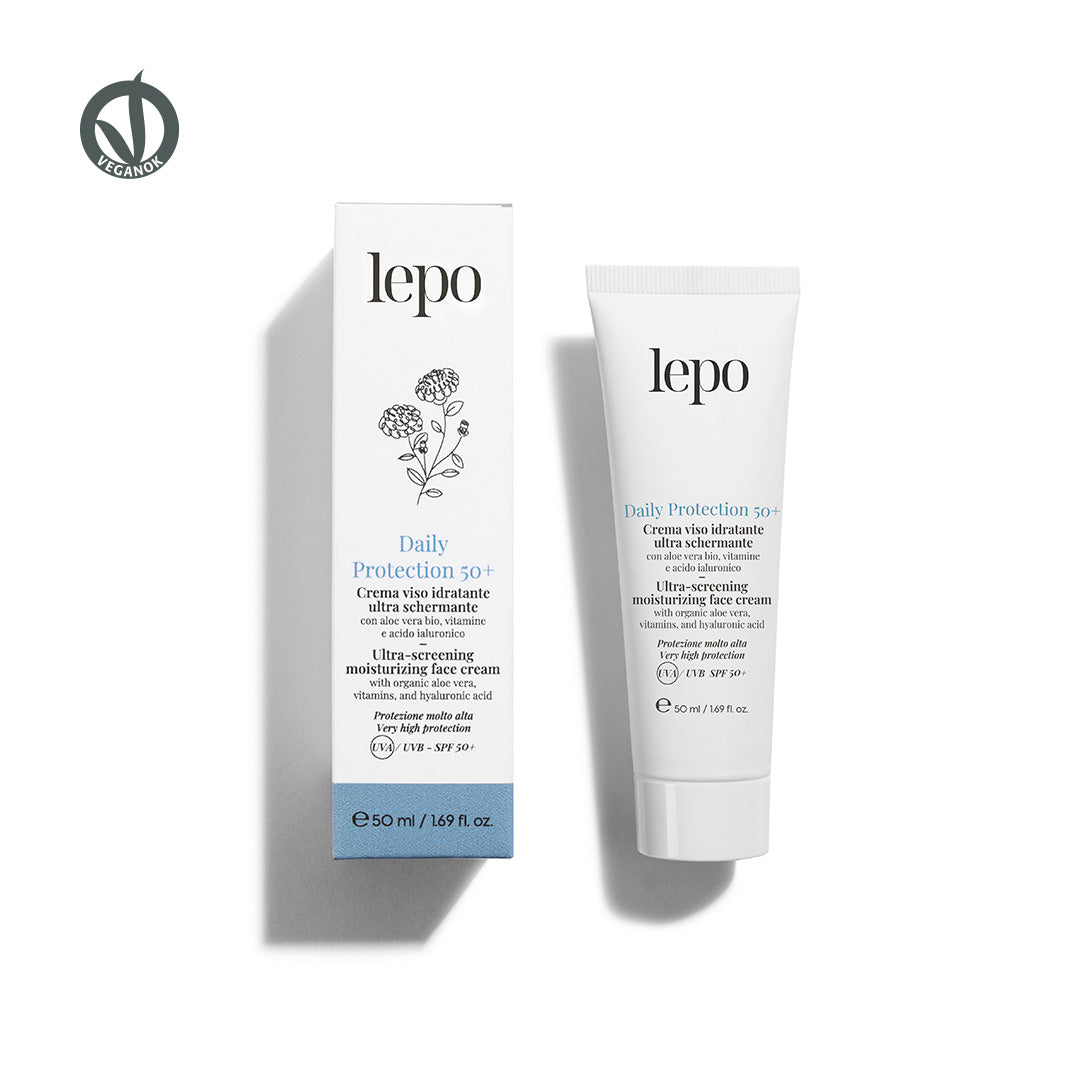 LEPO DAILY PROTECTION 50+ CREMA VISO IDRATANTE ULTRA SCHERMANTE 50ML