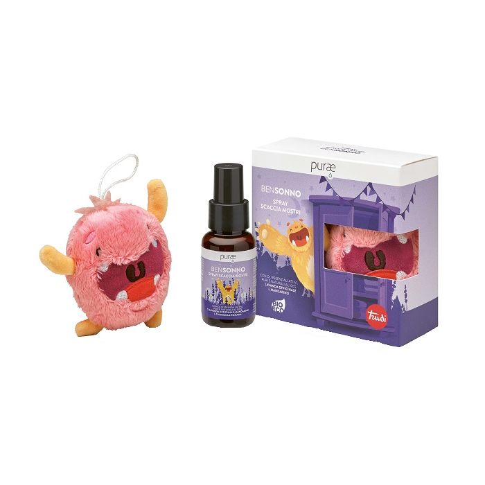 PURAE SPRAY BENSONNO SCACCIAMOSTRI 50 ML CON MOSTRO TRUDI ROSA