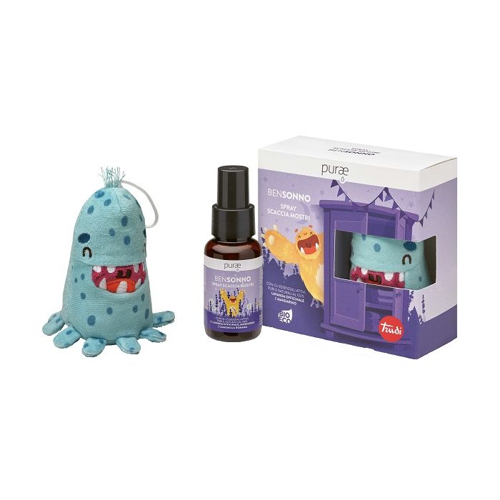 PURAE SPRAY BENSONNO SCACCIAMOSTRI 50 ML CON MOSTRO TRUDI TURCHESE