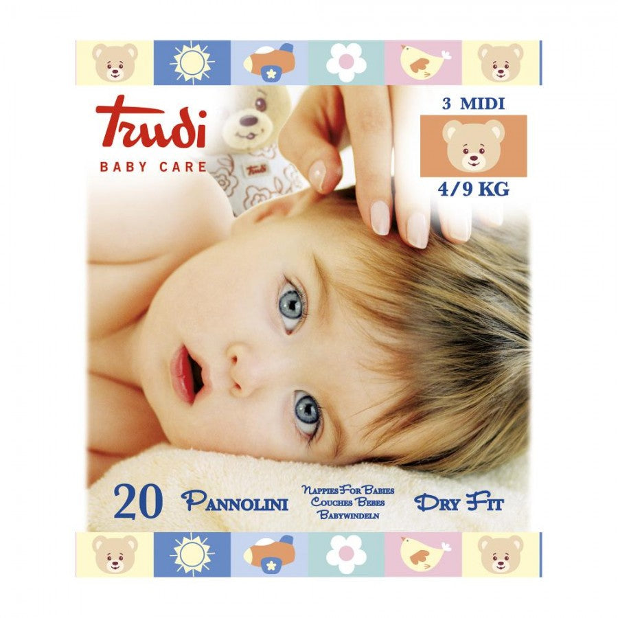 TRUDI BABY CARE 20 PANNOLINI DRY FIT  4/9KG