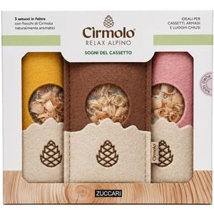 PROFUMATORI IN ASTUCCI DI FELTRO CIRMOLO 3PZ